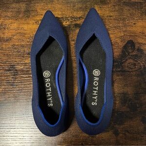 Rothy’s Point Flats in Navy (Size 9.5)